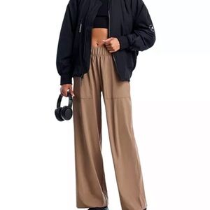 Beyond Yoga Easy Wide Leg Pant - Khaki